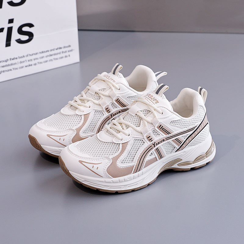 Damen Sportliche Sneakers mit dynamischer Mesh-Oberfläche und stoßdämpfender Sohle EB