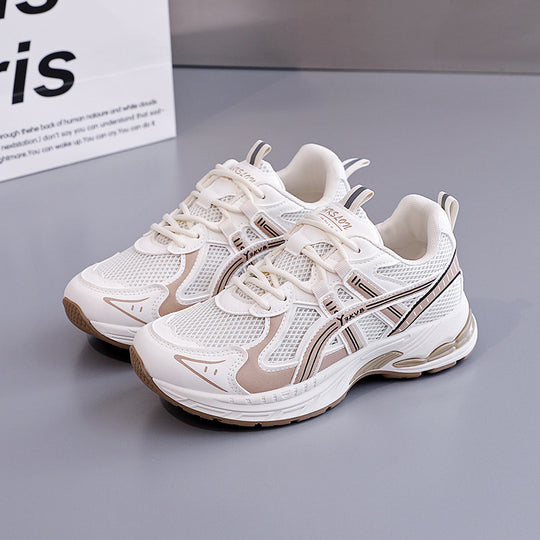Damen Sportliche Sneakers mit dynamischer Mesh-Oberfläche und stoßdämpfender Sohle EB