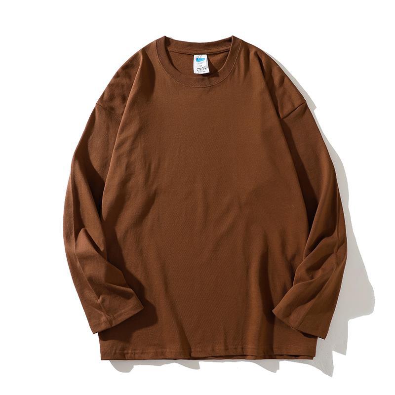 Damen vielseitiges Langarm-T-Shirt aus hochwertiger Baumwolle EB