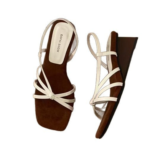 Damen Slingback-Pumps mit modischem Design und bequemer Wedge-Sohle EB