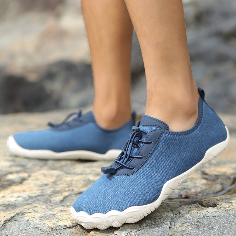 Damen Sportliche Wasserschuhe mit rutschfester Sohle und elastischem Schnürsystem EB