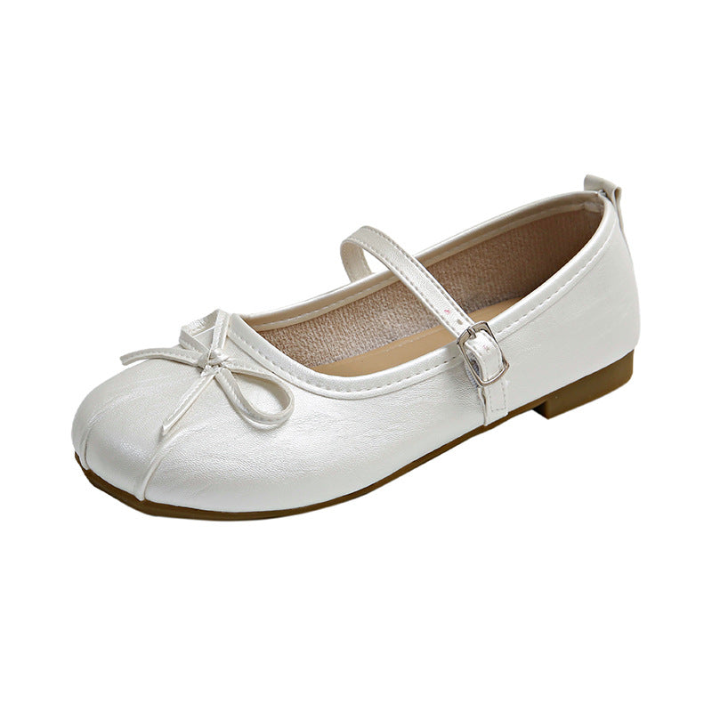 Damen Ballerinas mit verstellbarem Riemen und schickem Schleifen-Detail EB