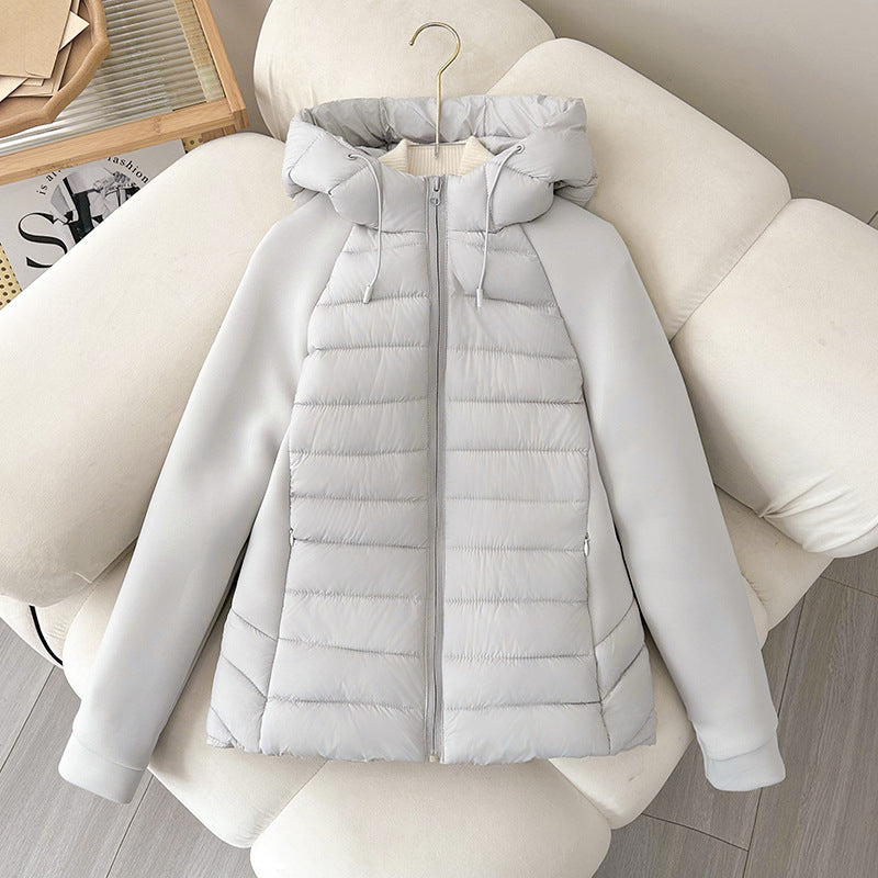 Damen vielseitige Hybridjacke mit Kapuze EB