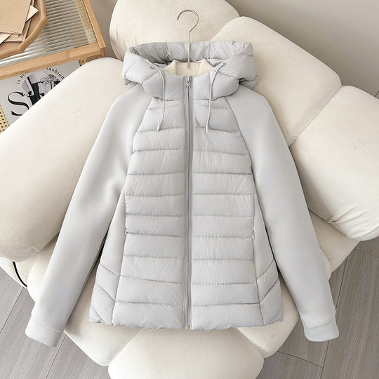 Damen vielseitige Hybridjacke mit Kapuze EB