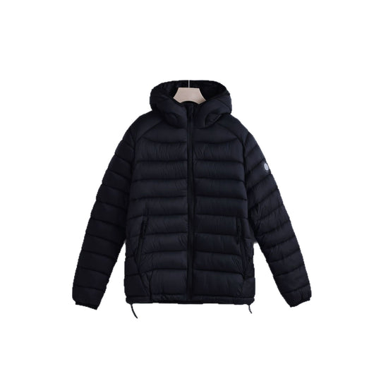 Damen nan ultraleichte gesteppte Kapuzenjacke mit thermoisolierender Füllung und taillierbarem Tunnelzug EB