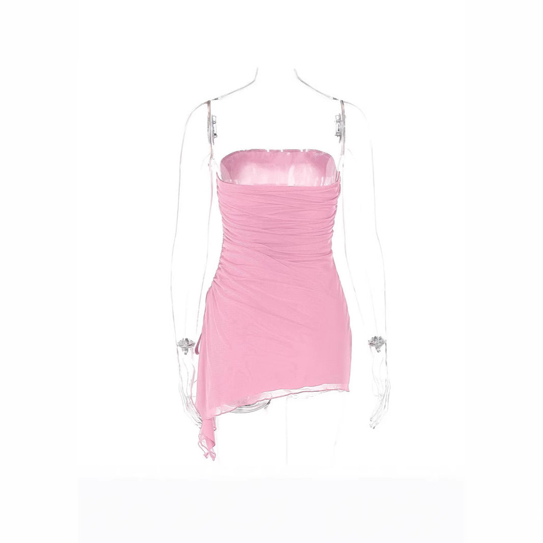 Damen Wickelkleid mit raffinierten Rüschendetails EB