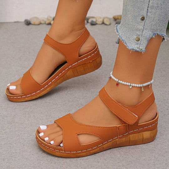 Damen Komfortable Sandalen mit atmungsaktiven Riemen EB