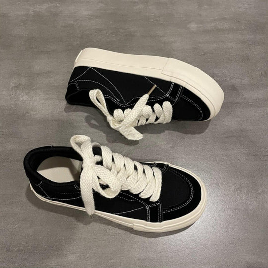Damen Sneakers im lässigen Skater-Design mit dicker Laufsohle EB