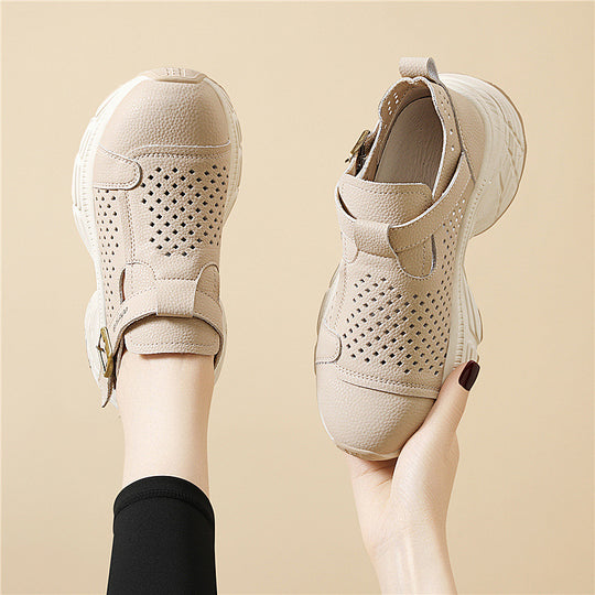 Damen Atmungsaktive Komfort-Sandalen mit verstellbarem Riemen und rutschfester Sohle EB