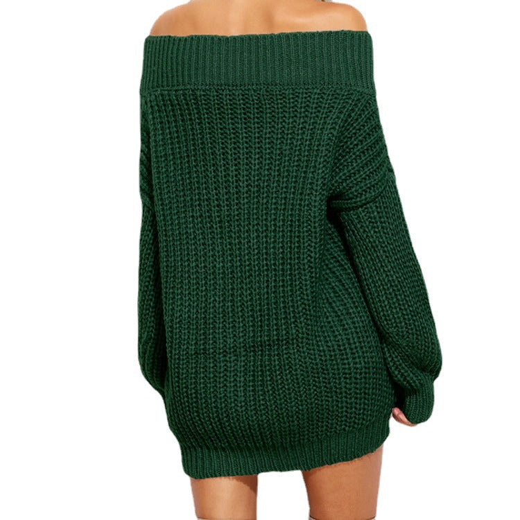 Damen Off-Shoulder Strickpullover EB