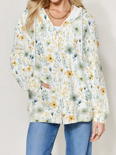 Damen modische Übergangsjacke mit Kapuze EB
