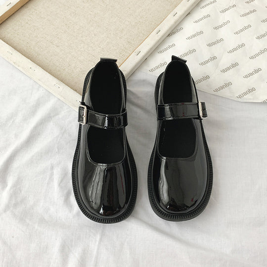 Damen elegante Mary Jane Schuhe mit verstellbarem Riemchen und weichem Innenfutter EB