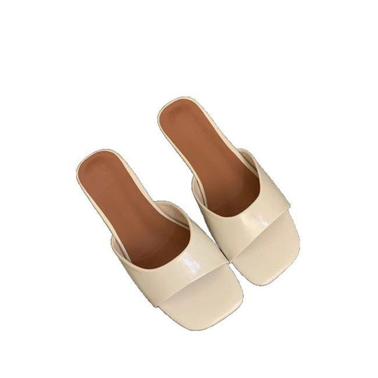 Damen modische Slide-Pantoletten mit elegantem Riemen und bequemer Fußbettgestaltung EB