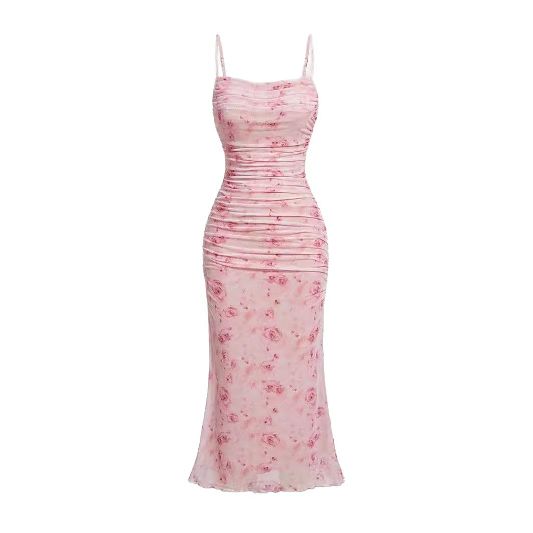 Damen Maxikleid mit raffinierten Rüschendetails EB