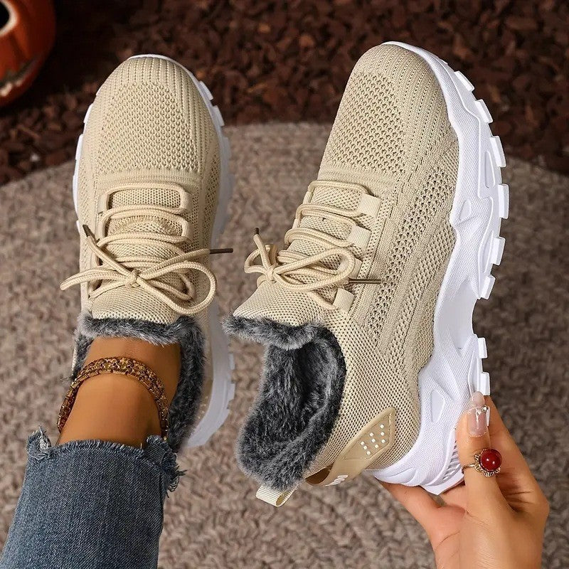 Damen Sportliche und warm gefütterte Sneakers EB