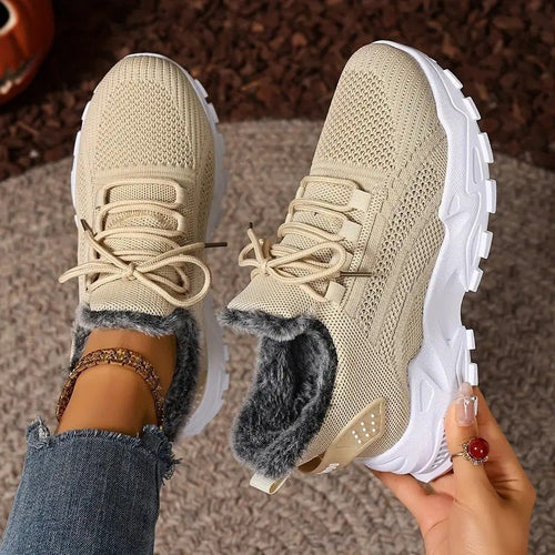 Damen Sportliche und warm gefütterte Sneakers EB