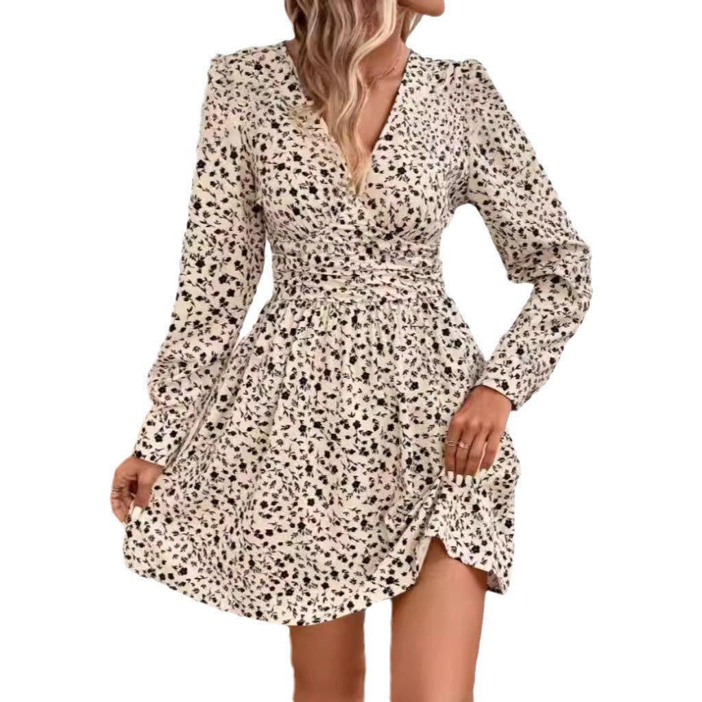 Damen Kurzarm Kleid EB