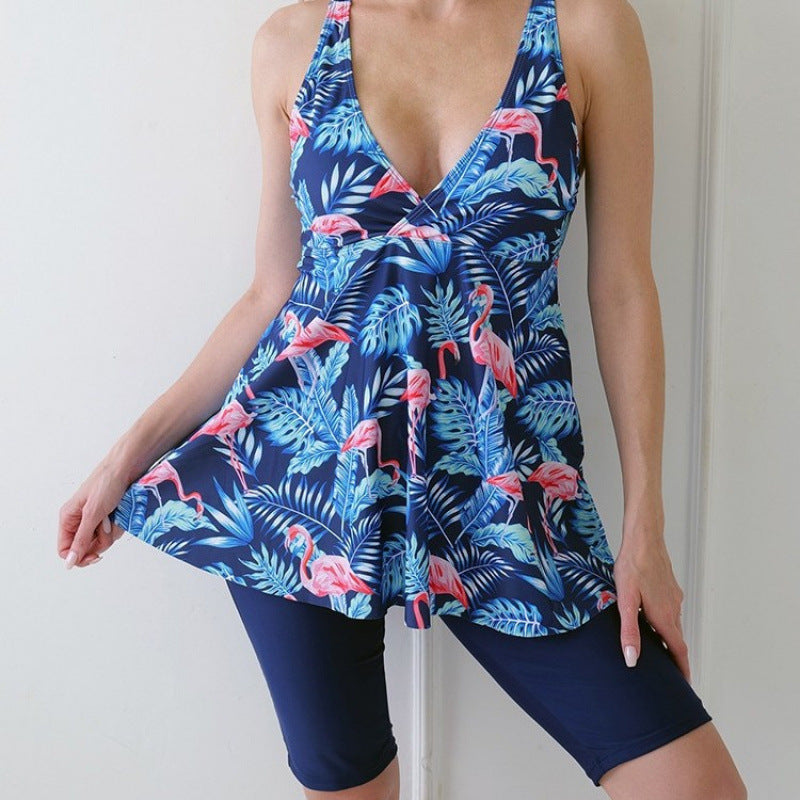 Damen Tankini-Set mit floralem Design und figurumspielender Passform EB