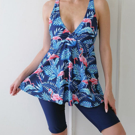 Damen Tankini-Set mit floralem Design und figurumspielender Passform EB