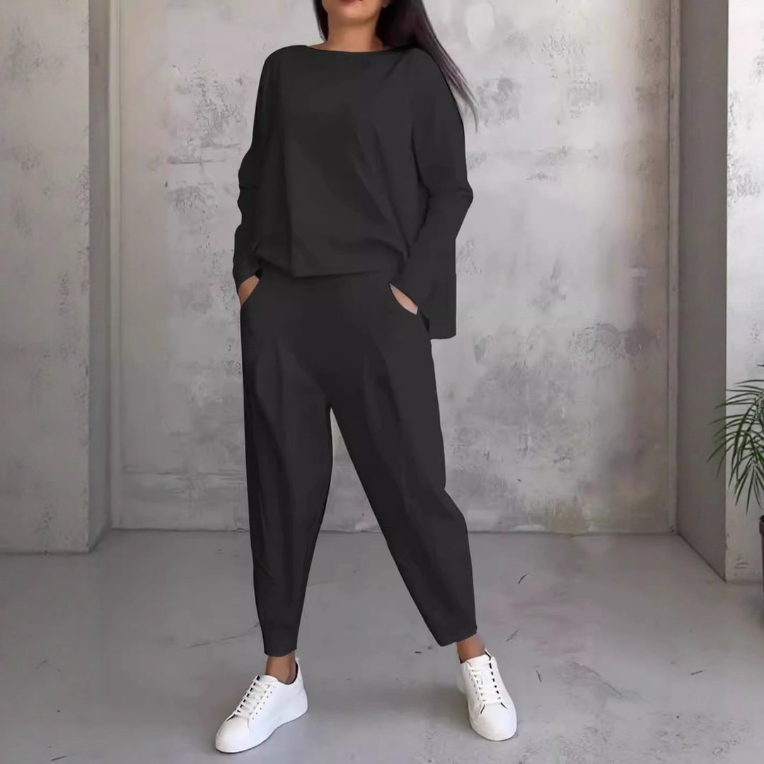 Damen Stilvolles und bequemes Lounge-Set mit weitem Schnitt EB