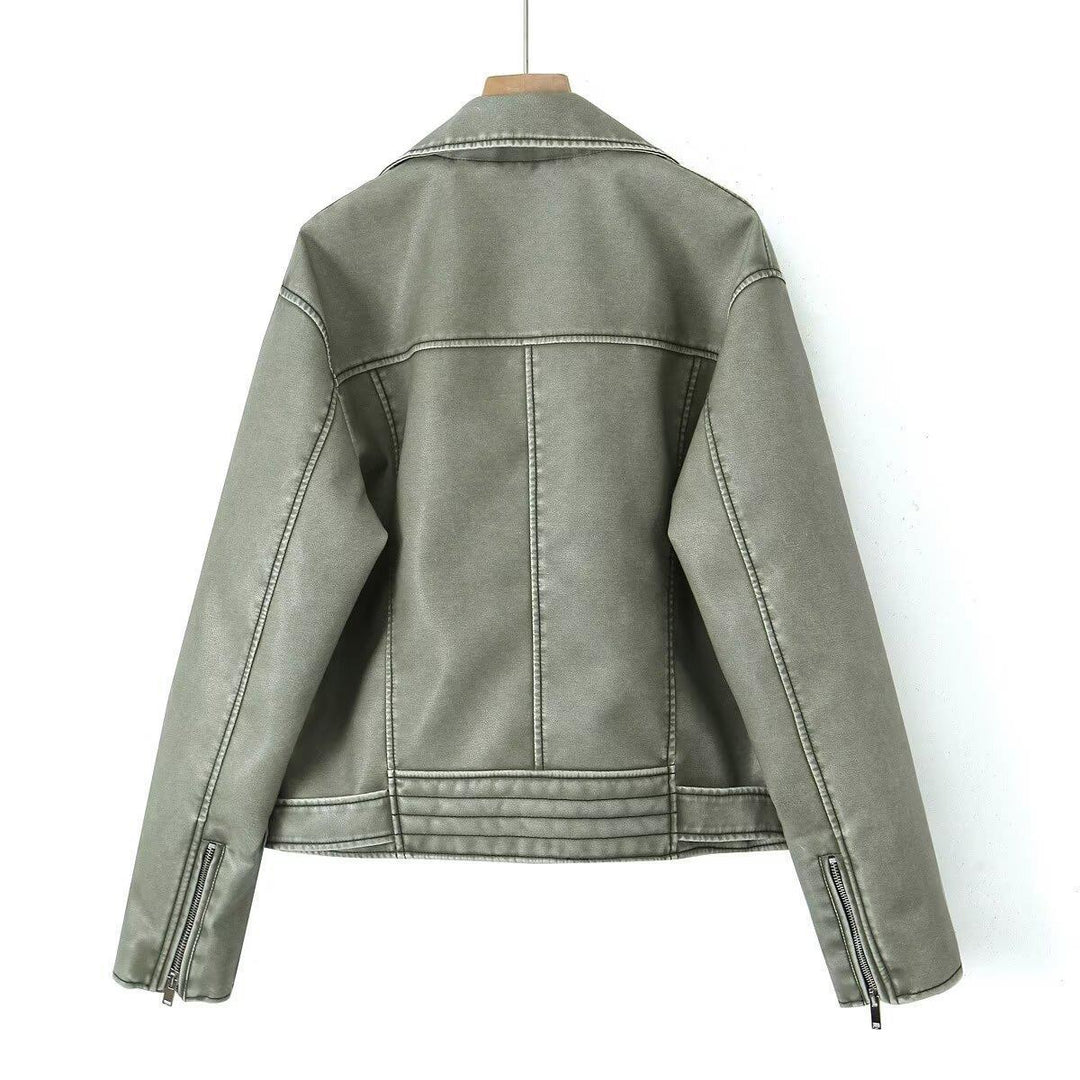 Damen Bikerjacke im Vintage-Stil EB