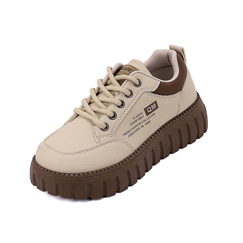Damen modische Plattform Sneakers mit dynamischem Design und dämpfender Sohle EB
