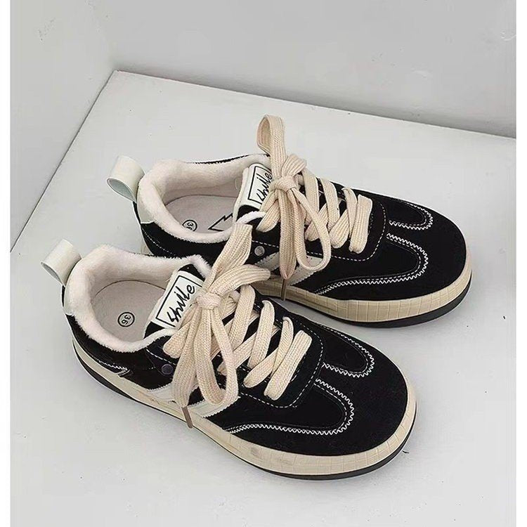 Damen modische Sneakers mit strapazierfähigem Obermaterial und rutschfester Sohle EB