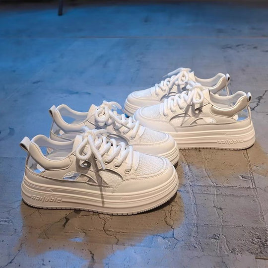 Damen Plattform-Sneaker mit atmungsaktivem Obermaterial und trendiger Sohlentechnologie EB