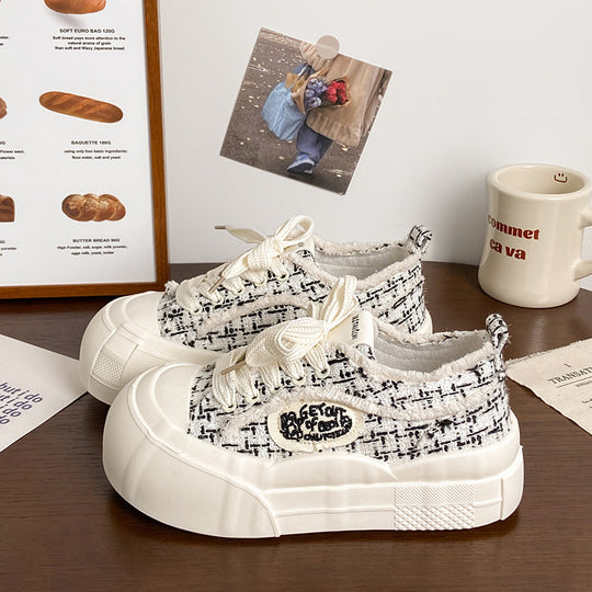 Damen modische Sneaker mit Textil-Obermaterial EB
