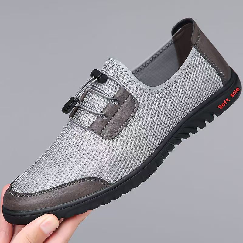 Damen Komfortable Mesh-Sneaker mit elastischer Schnürung und rutschfester Sohle EB