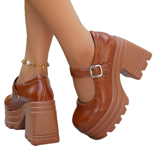 Damen Komfortable Plateaustiefel EB