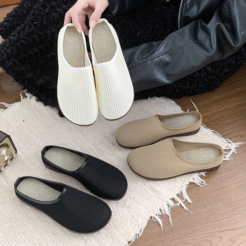 Damen Komfortable Hausschuhe aus atmungsaktivem Mesh EB