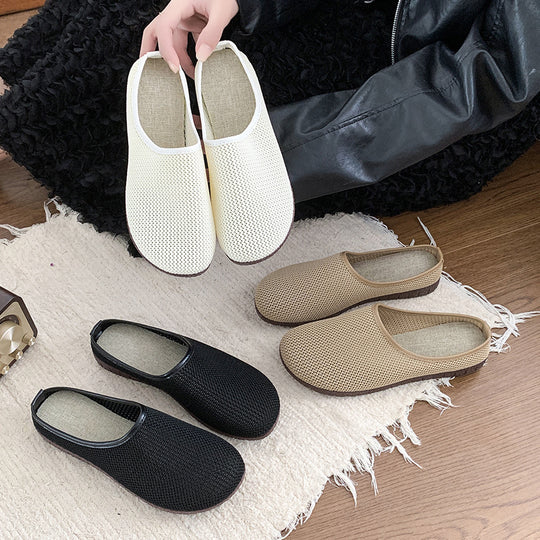 Damen Komfortable Hausschuhe aus atmungsaktivem Mesh EB