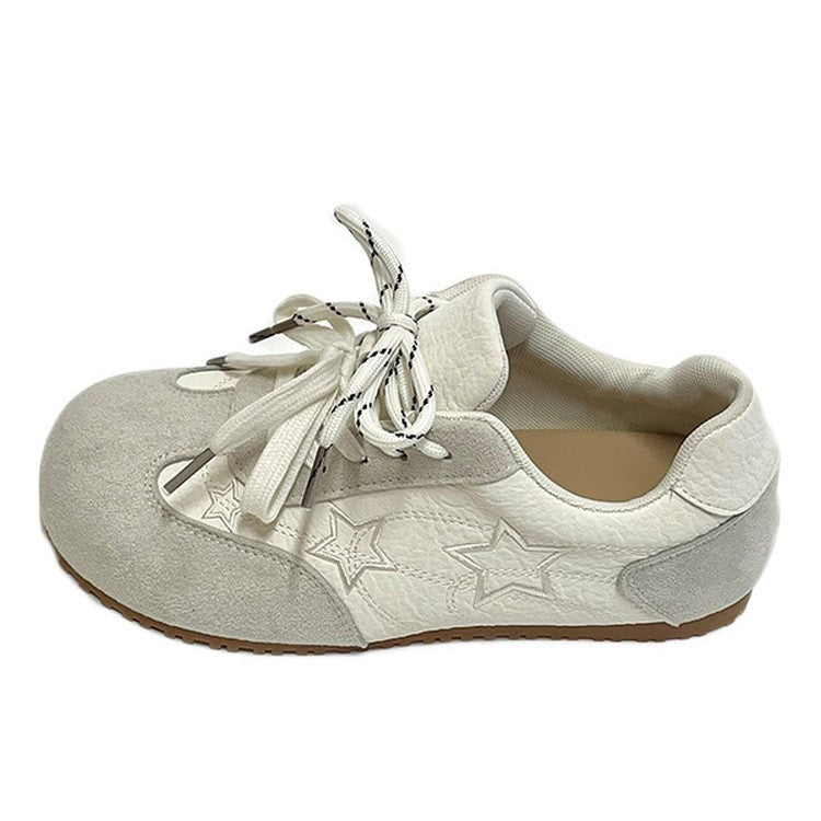 Damen Sneaker mit modischem Sternen-Design und rutschfester Sohle EB