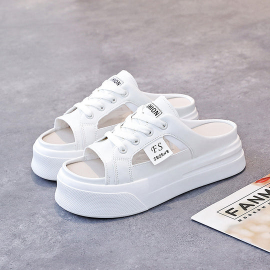 Damen Sneaker mit geschlossenen Fersen und hohem Plateau EB