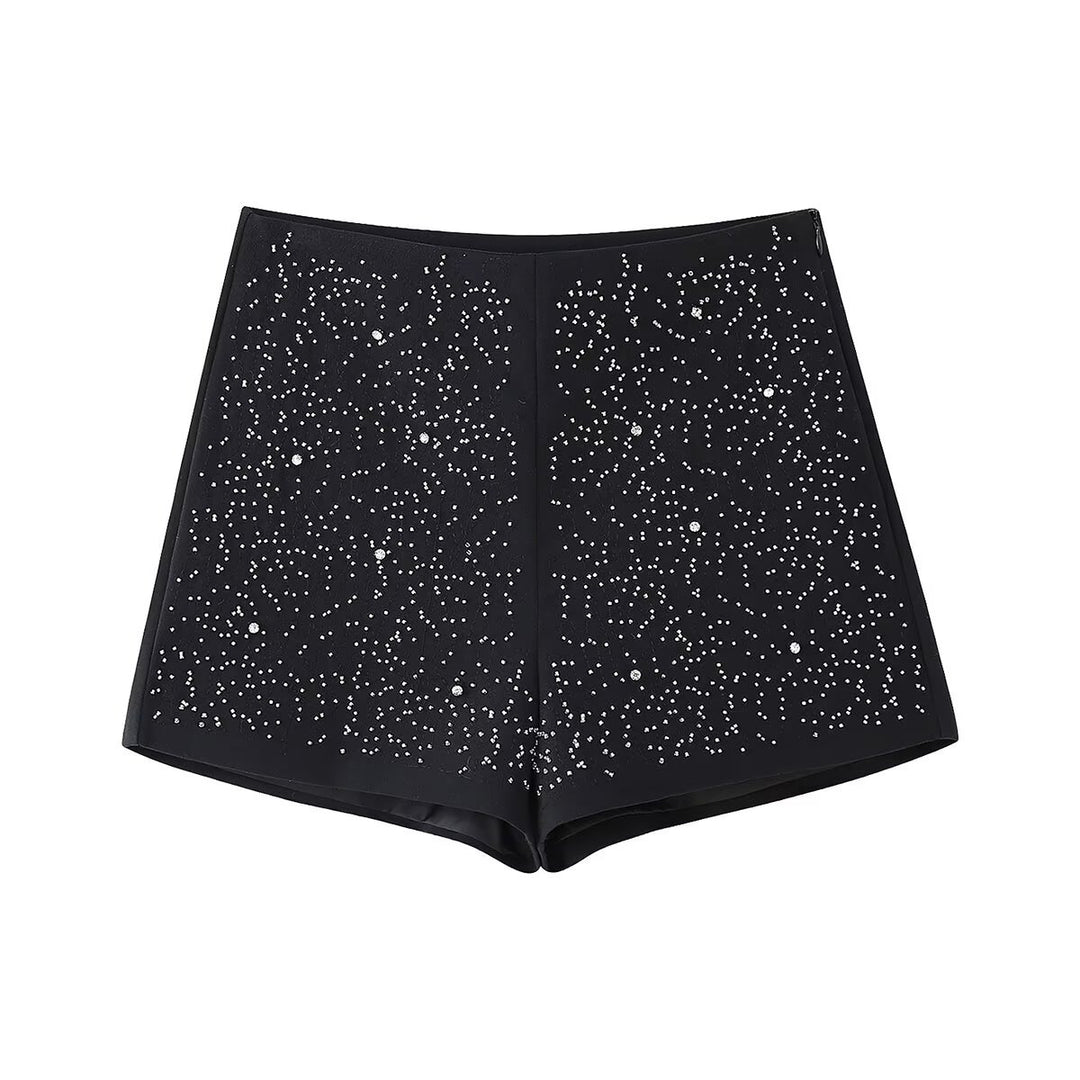 Damen Glitzernde Short im Stylischen Design EB