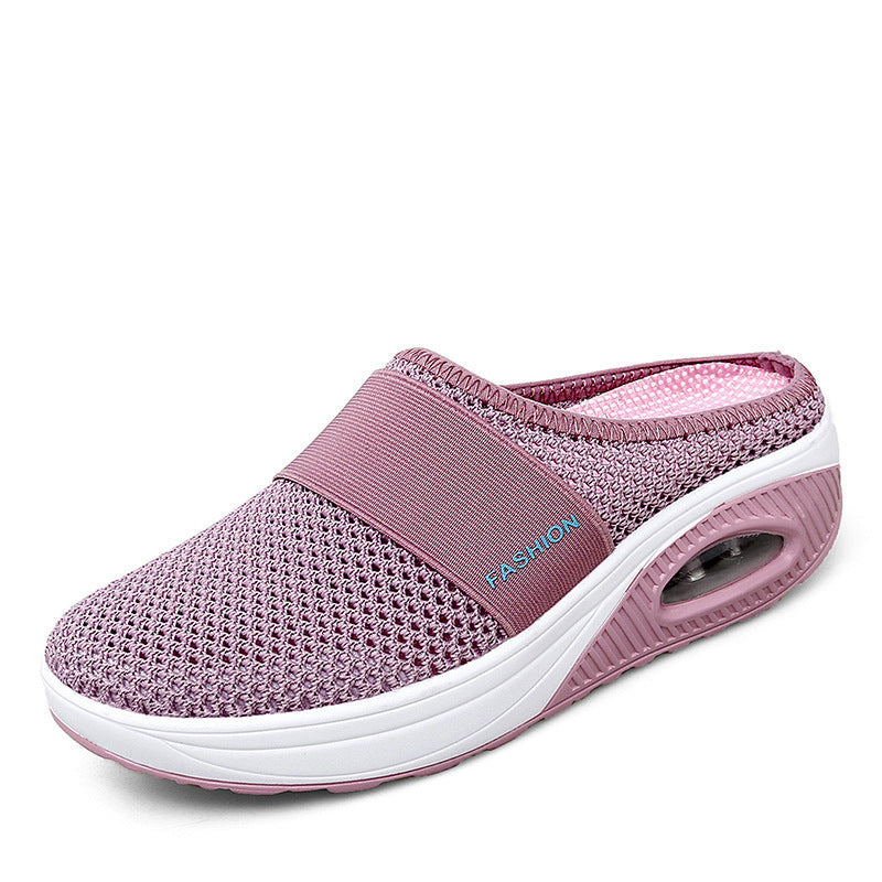 Damen Komfortable Clogs mit atmungsaktivem Mesh-Obermaterial und gepolsterter Sohle EB