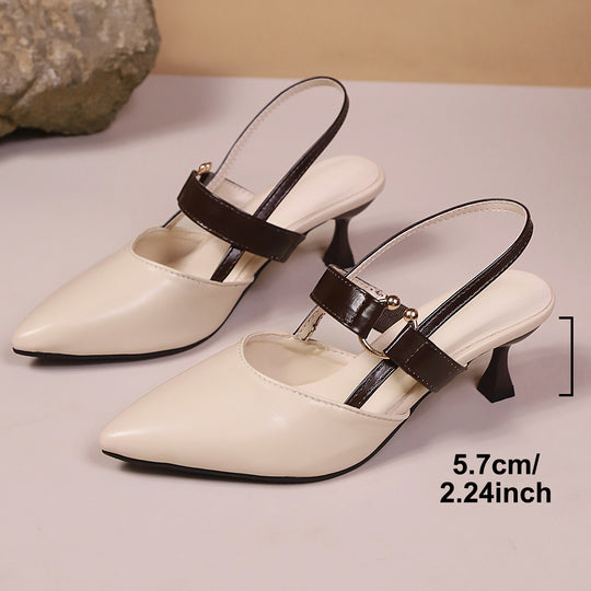 Damen Slingback-Pumps mit elegantem spitzem Design und modischem Riemen EB