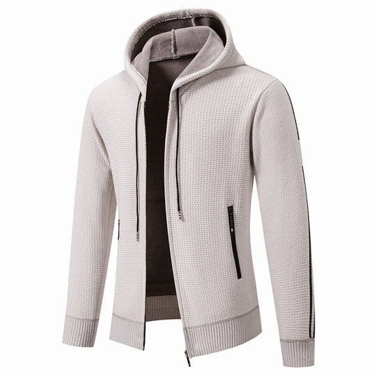 Herren Sportliche Kapuzenjacke mit innovativem Materialmix EB