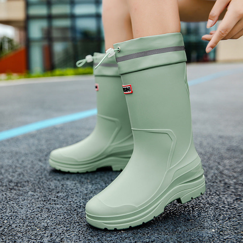 Damen Funktionale Gummistiefel mit verstärktem Knöchelschutz und rutschfester Sohle EB