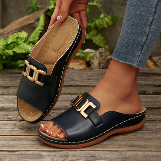 Damen Komfortable Slide Sandalen EB