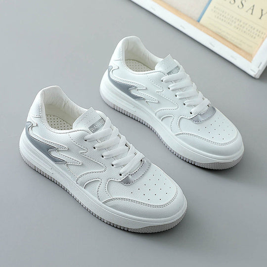 Damen modische Sneakers mit atmungsaktivem Obermaterial und dämpfendem Sohlenprofil EB