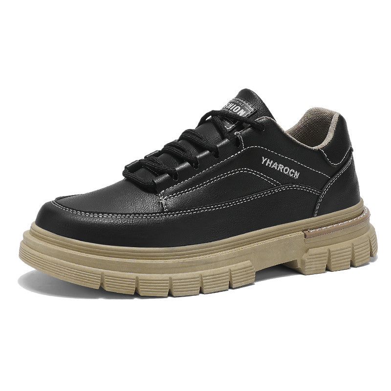 Damen Sportliche Ledersneaker mit dämpfendem Profil und rutschfester Sohle EB