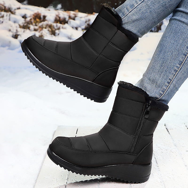 Damen Isolierte Winterstiefel mit warmer Fütterung und rutschfester Sohle EB