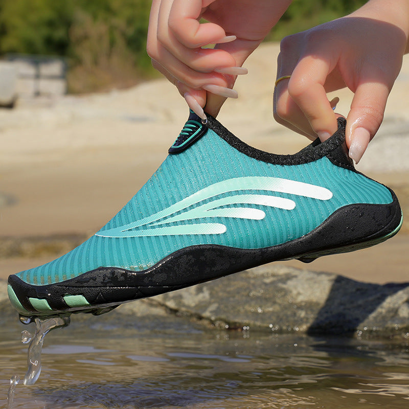 Damen Wassersport Aquaschuhe mit flexiblem Obermaterial und rutschfester Sohle EB