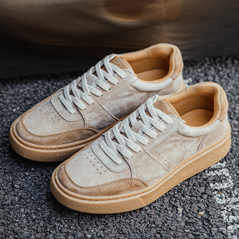 Damen Sportliche Sneaker aus hochwertigen Veloursleder mit ergonomischer Dämpfung EB