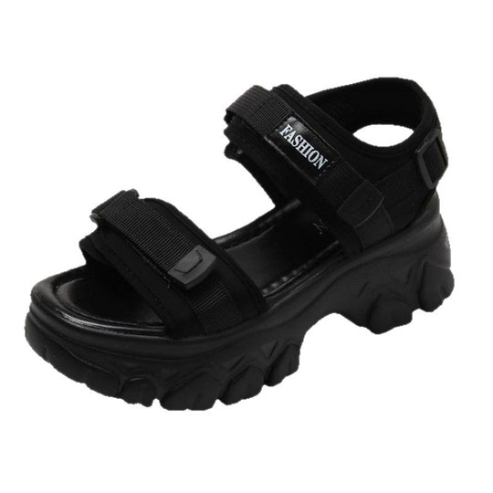 Damen Trendige Chunky Sandalen mit verstellbaren Riemen EB