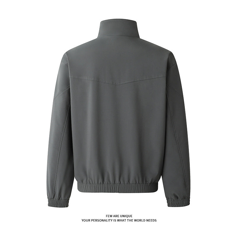 Herren Freizeitjacke mit praktischen Taschen und hohem Kragen EB