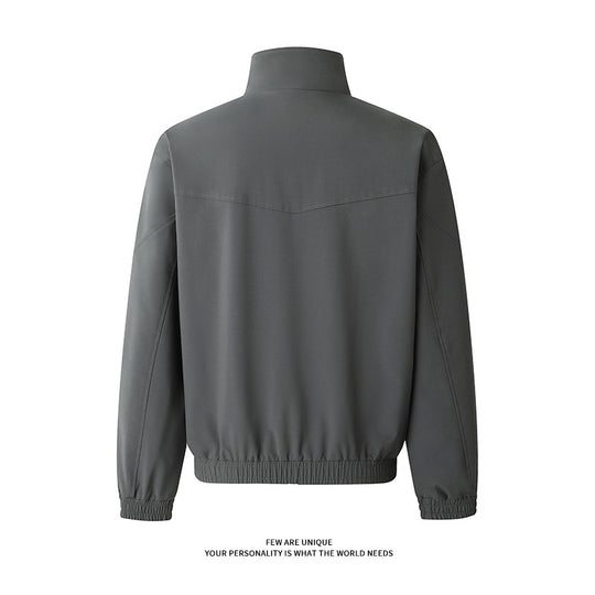 Herren Freizeitjacke mit praktischen Taschen und hohem Kragen EB
