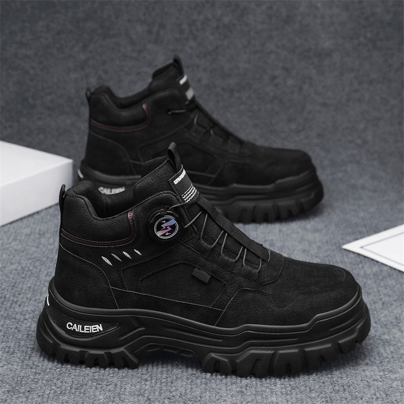 Damen Sportliche High-Top Sneakers mit innovativem Verschlusssystem und rutschfester Sohle EB